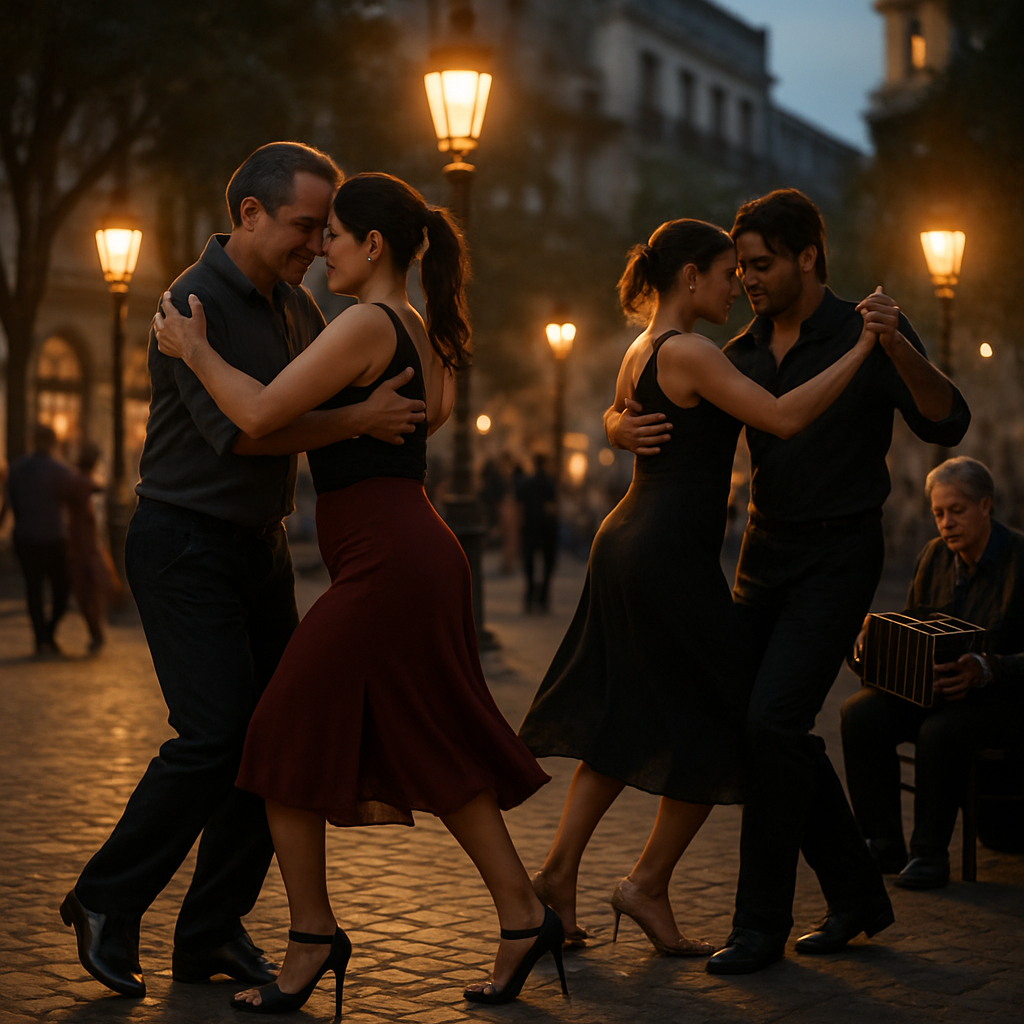 Buenos Aires Calle Tango Milonga paint by color