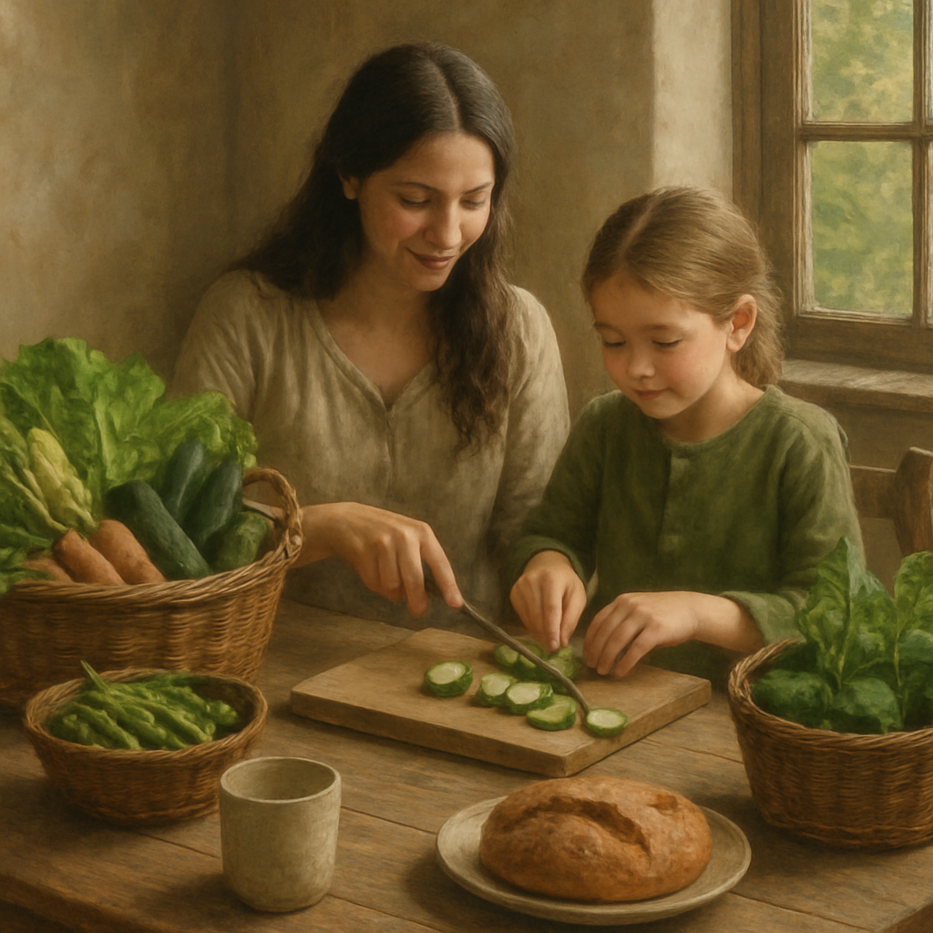 Garden Harvest Breakfast paint by number