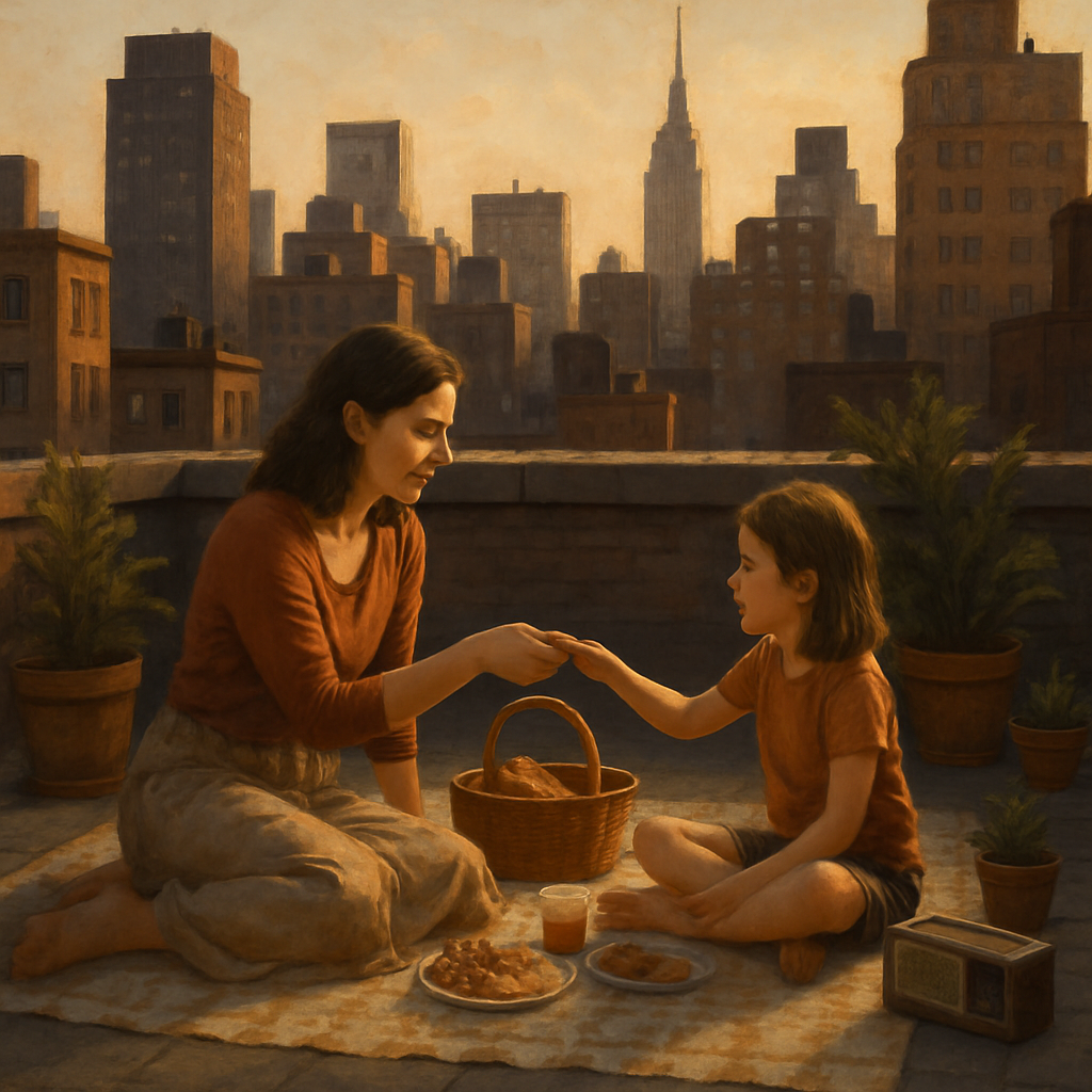 City Rooftop Picnic Escape Paint by numbers kits