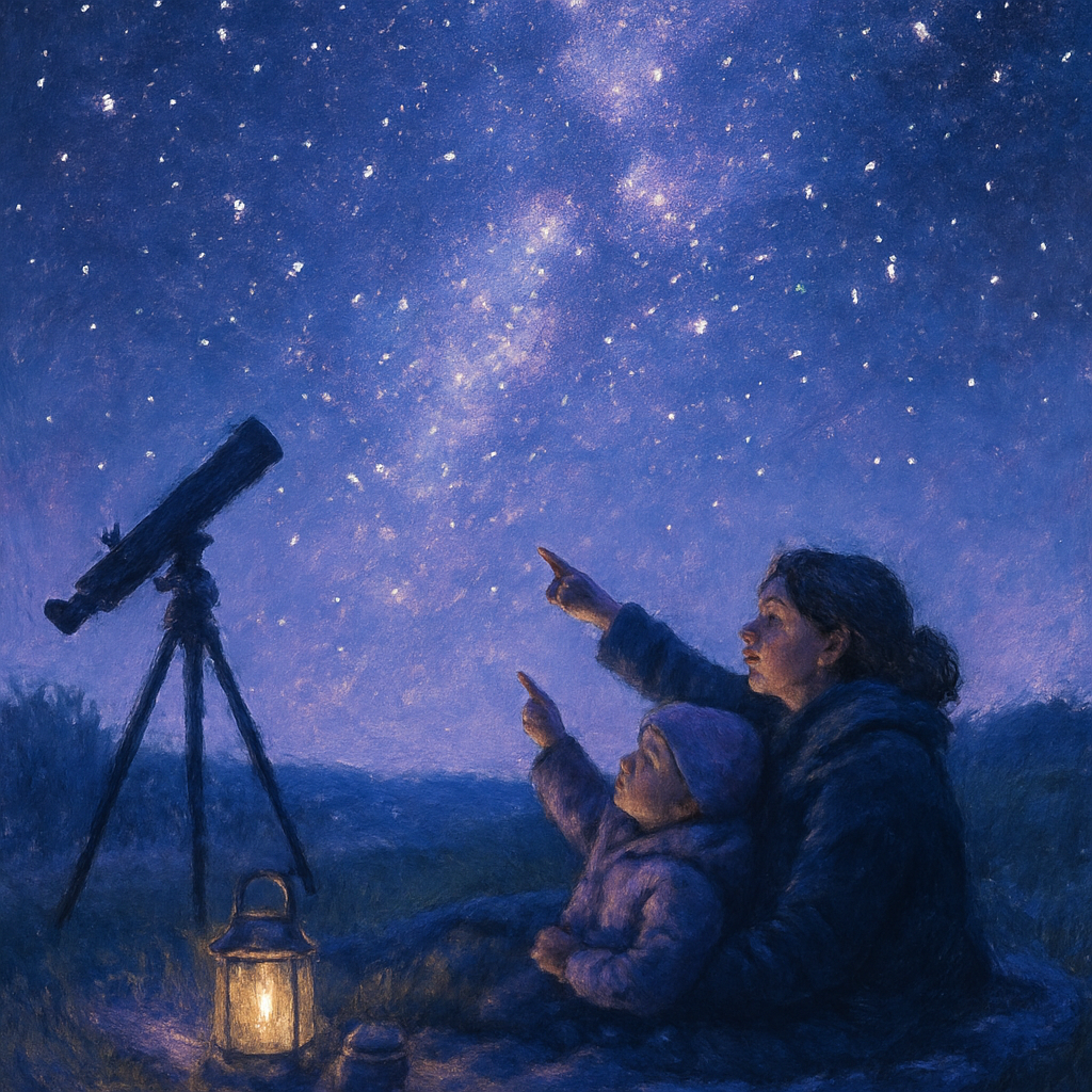 Stargazing Blanket Bond Painting by numbers kit