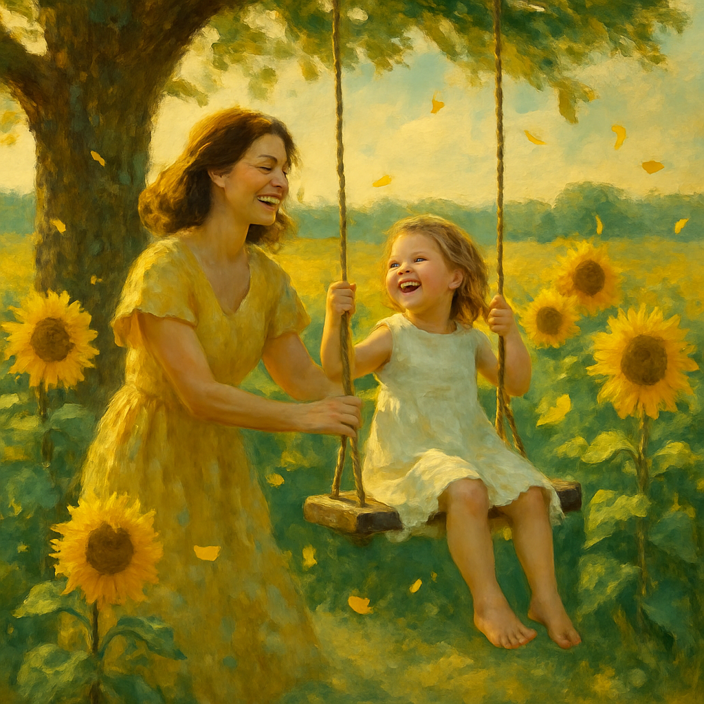 Sunflower Field Swing paint by number