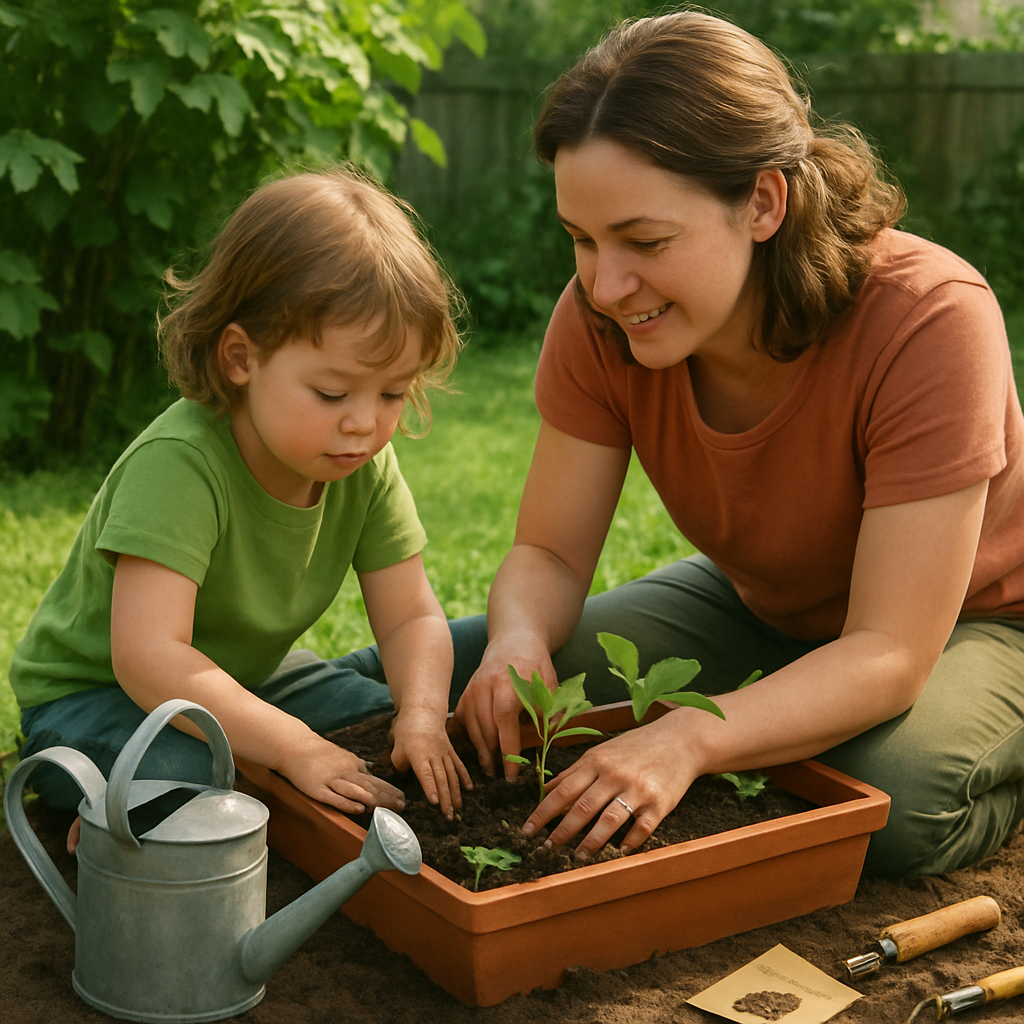 Garden Potting Together painting number kit