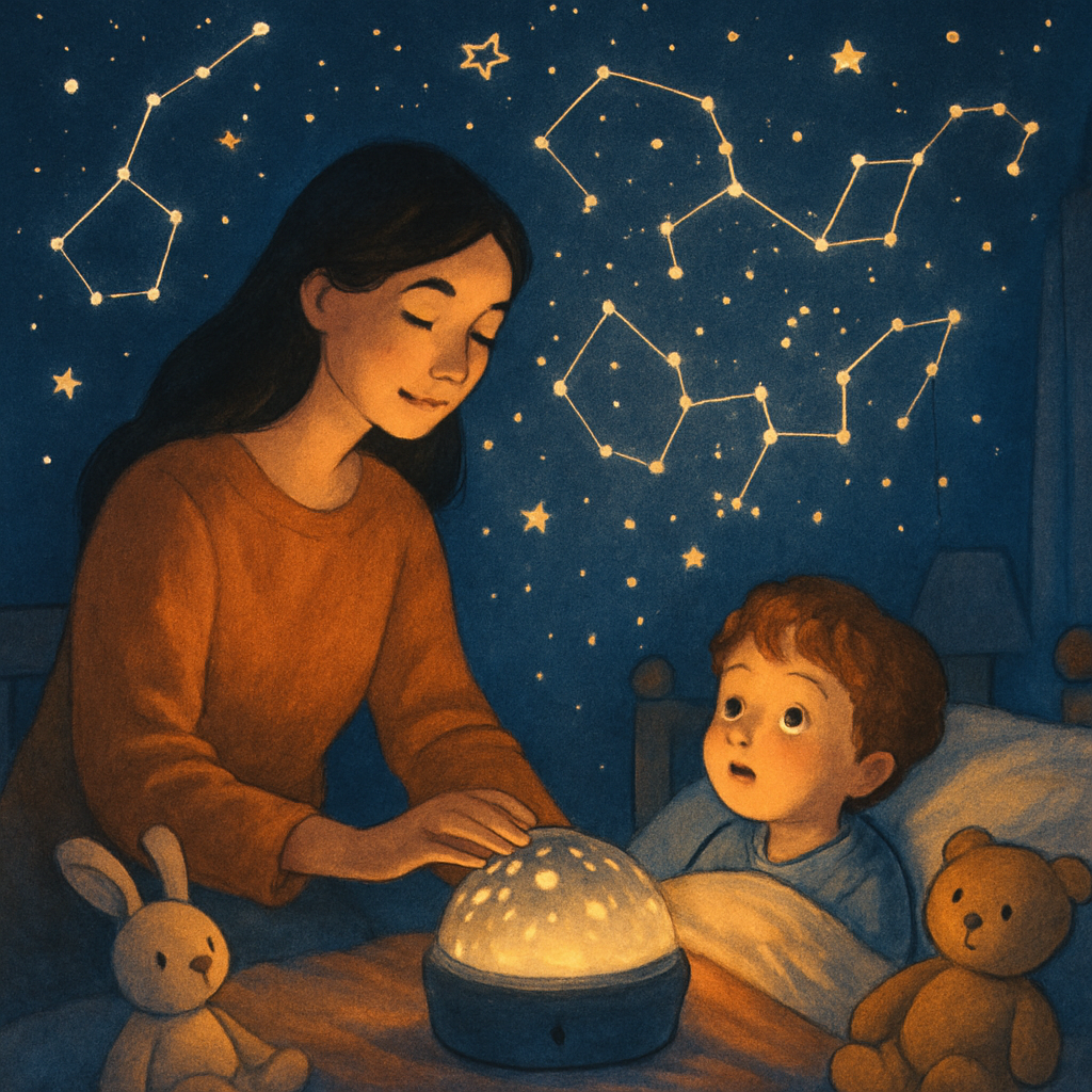 Bedtime Star Projection DIY paint by numbers