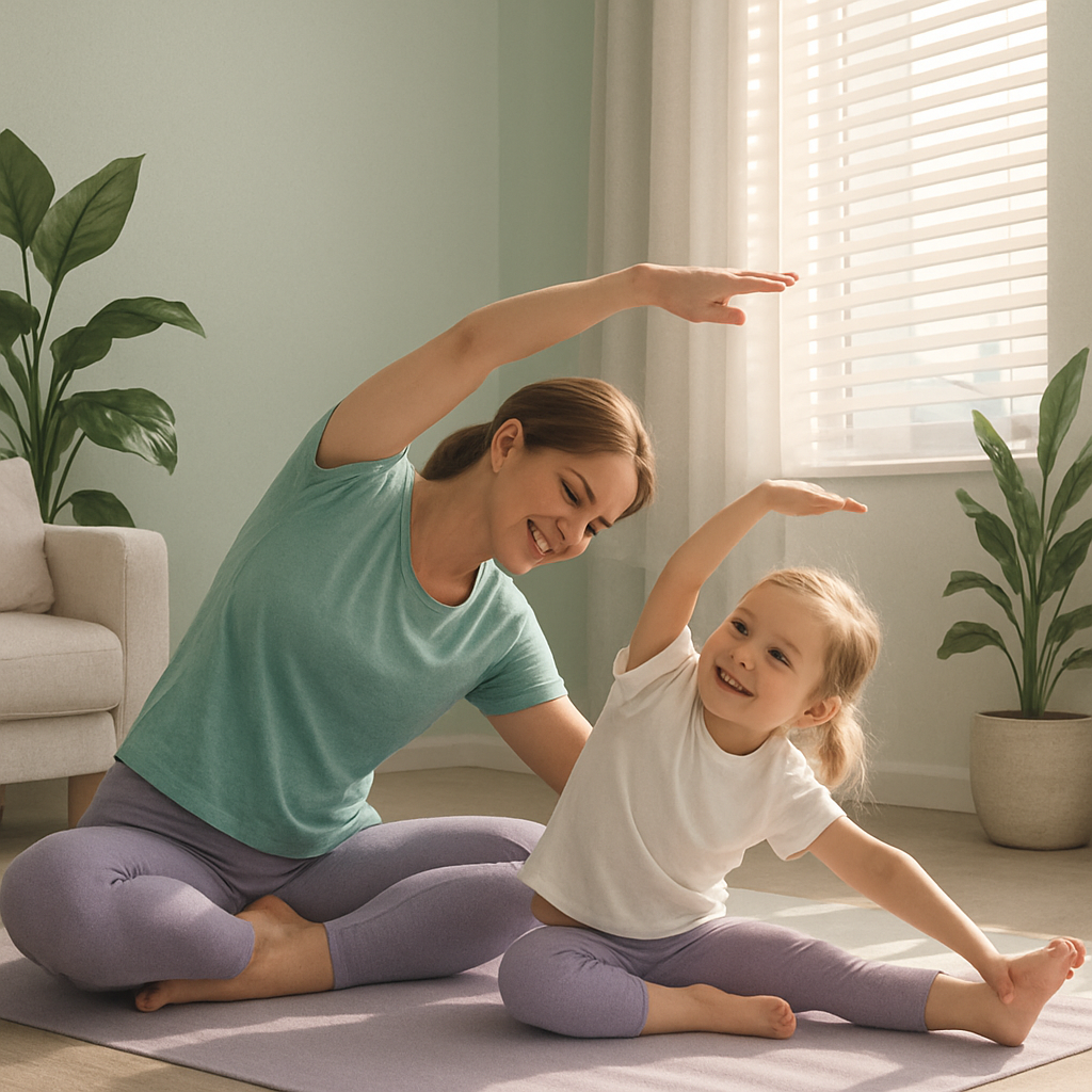 Morning Yoga Stretch paint by color