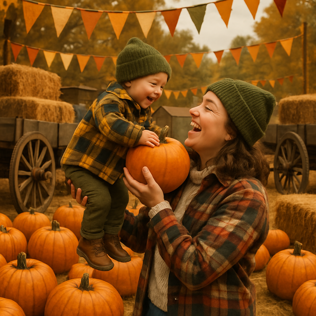 Harvest Pumpkin Picking Paint by numbers kits