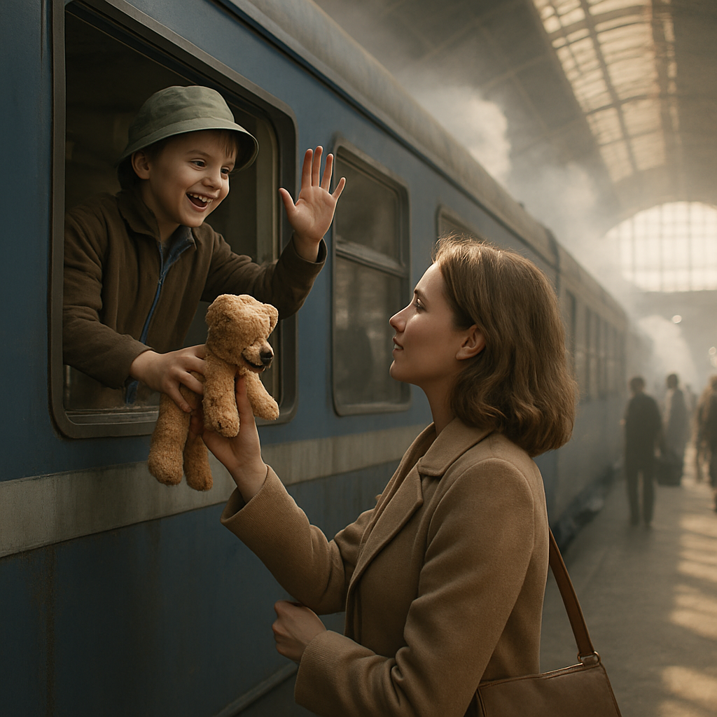 Train Window Goodbye DIY paint by numbers