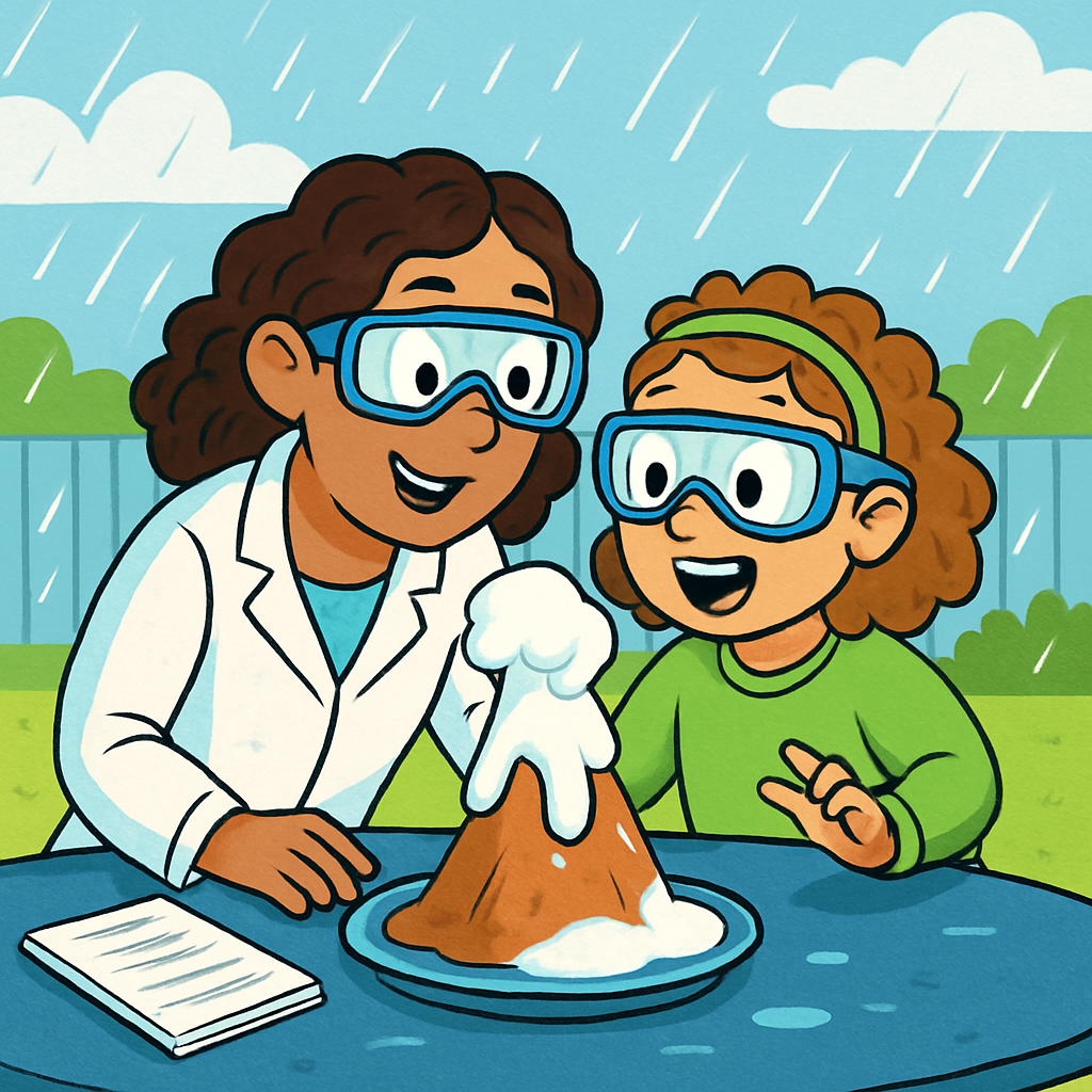 Backyard Science Experiment Number painting