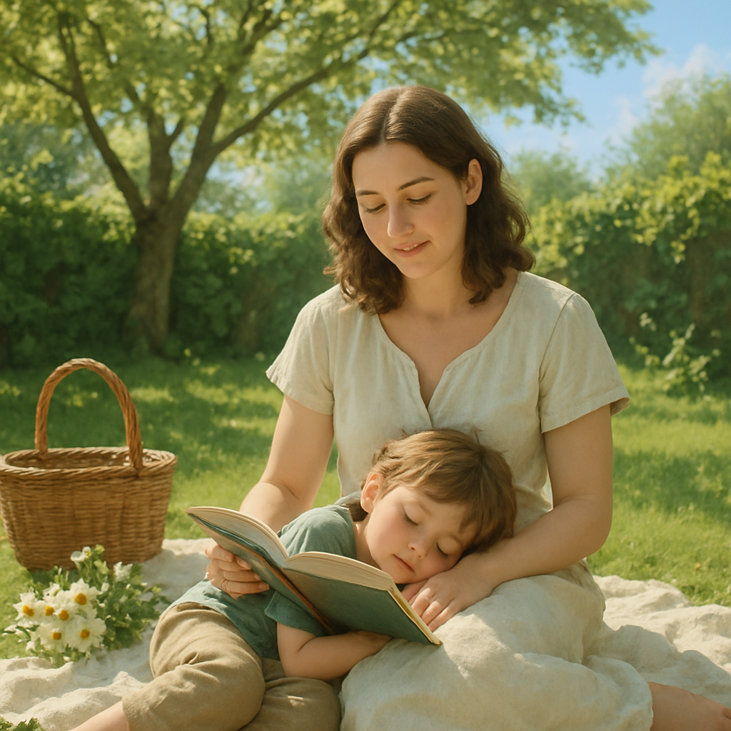 Midday Reading In Garden paint by numbers