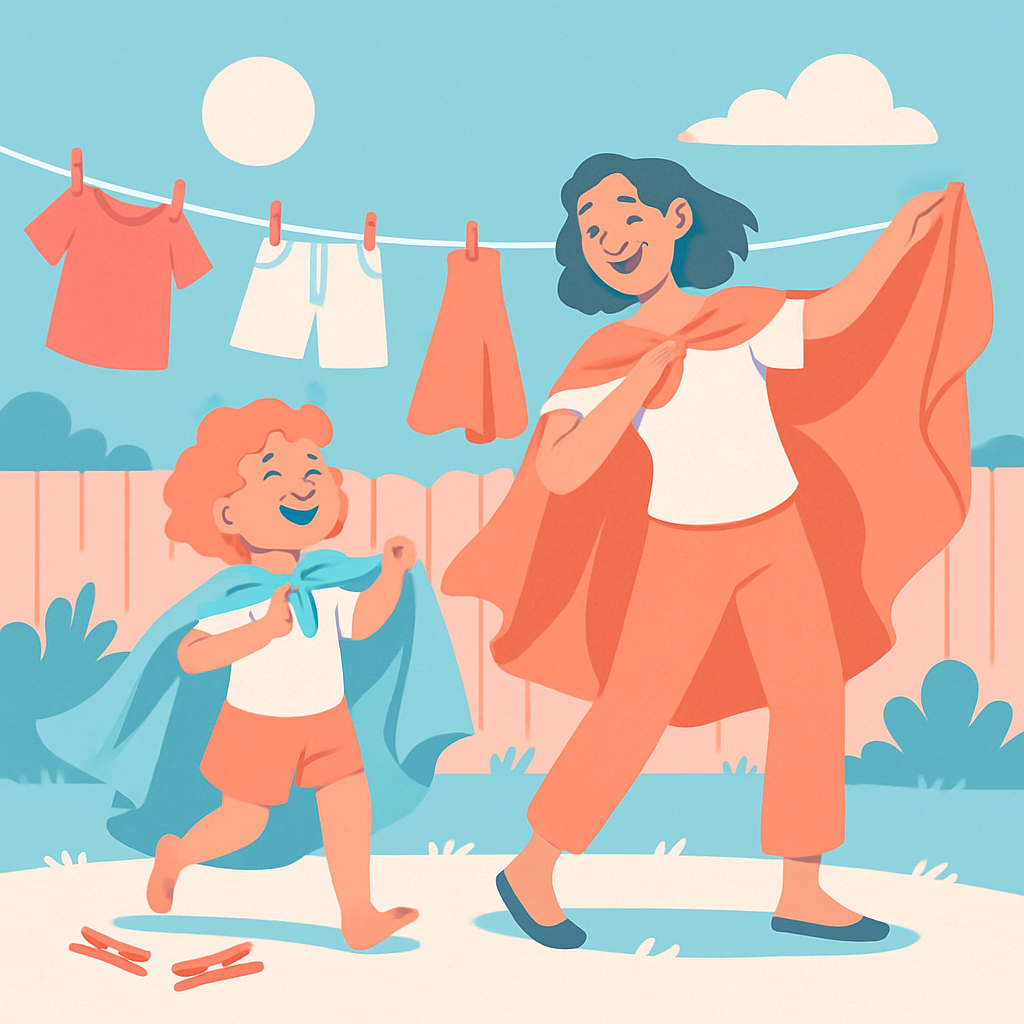 Clothesline Fashion Show Painting by numbers kit