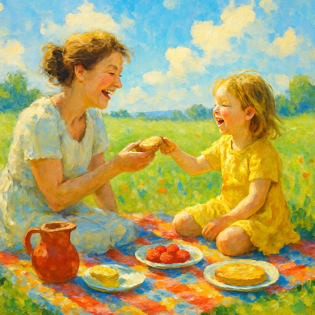 Picnic In The Meadow Number painting