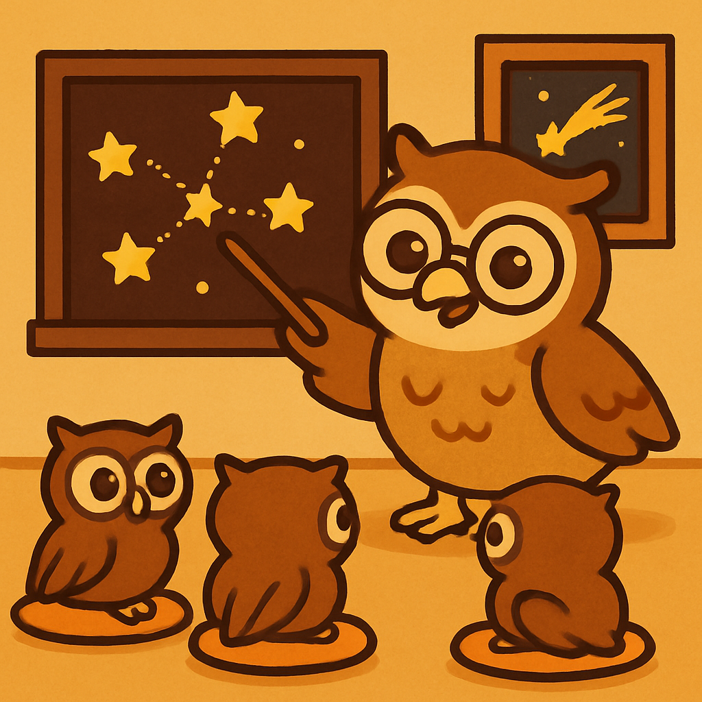 Comet Classroom Owls Paint by numbers kits