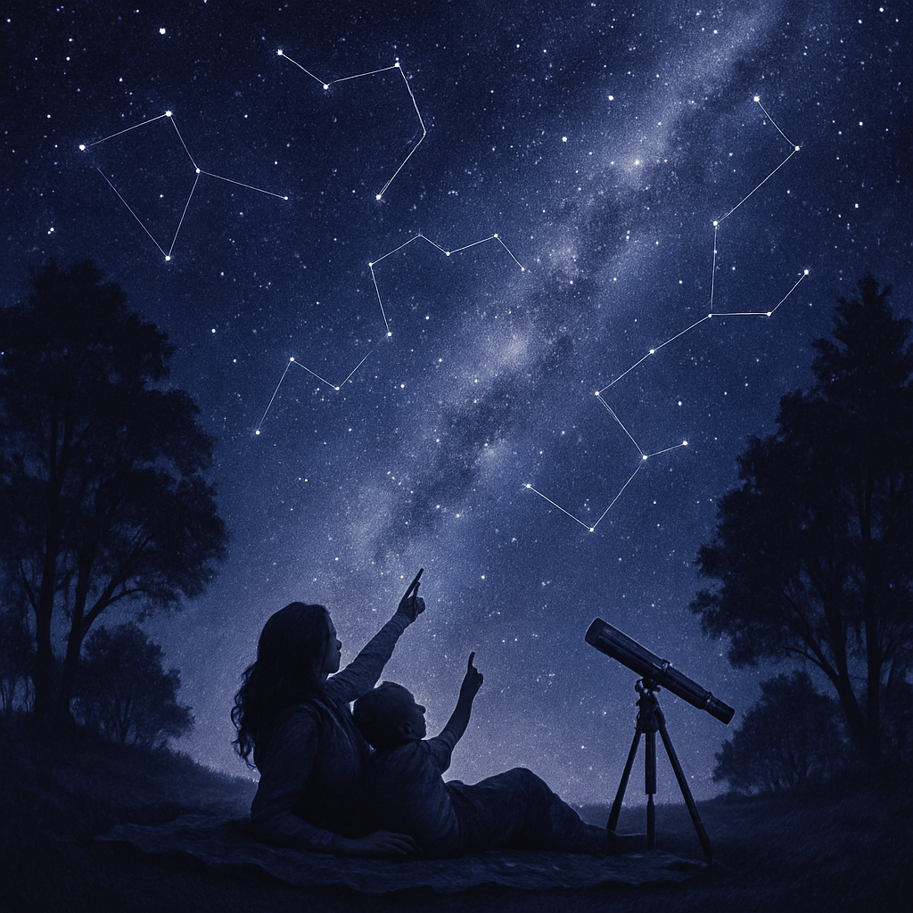 Stargazing Together Painting by numbers kit