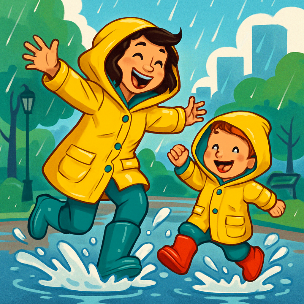 Raincoat Dance Numbered painting kits