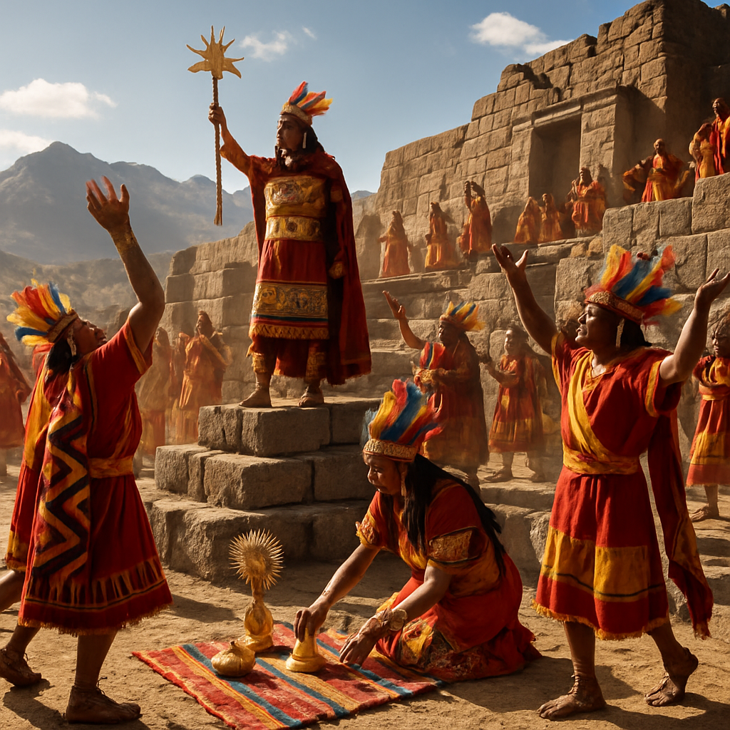 Inti Raymi Festival In Cusco Peru paint by number