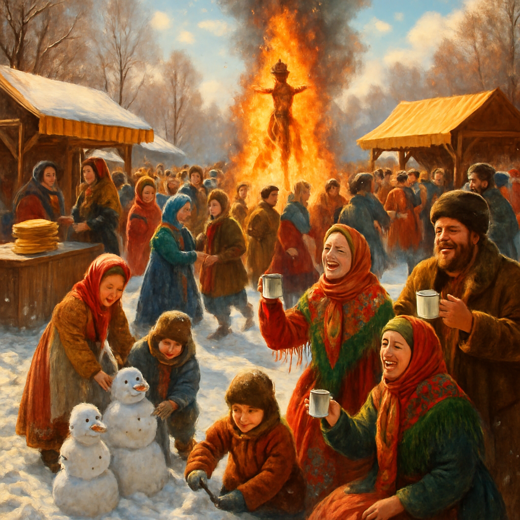 Maslenitsa Festival Celebration paint by numbers