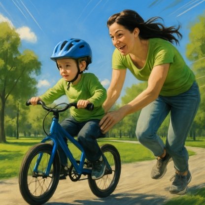 Bicycle Lessons painting number kit