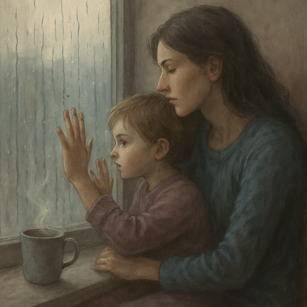 Rainy Window Observers Numbered painting kits