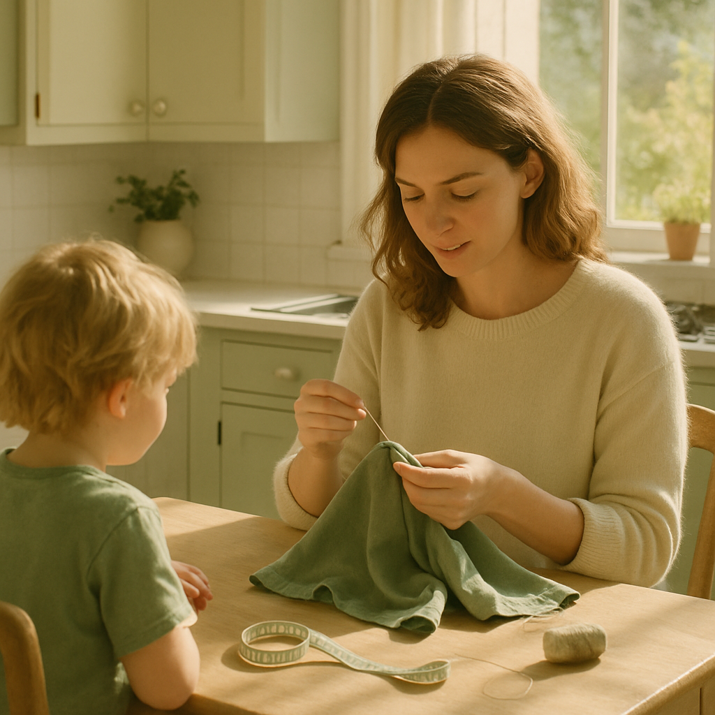 Quiet Kitchen Sewing paint by numbers