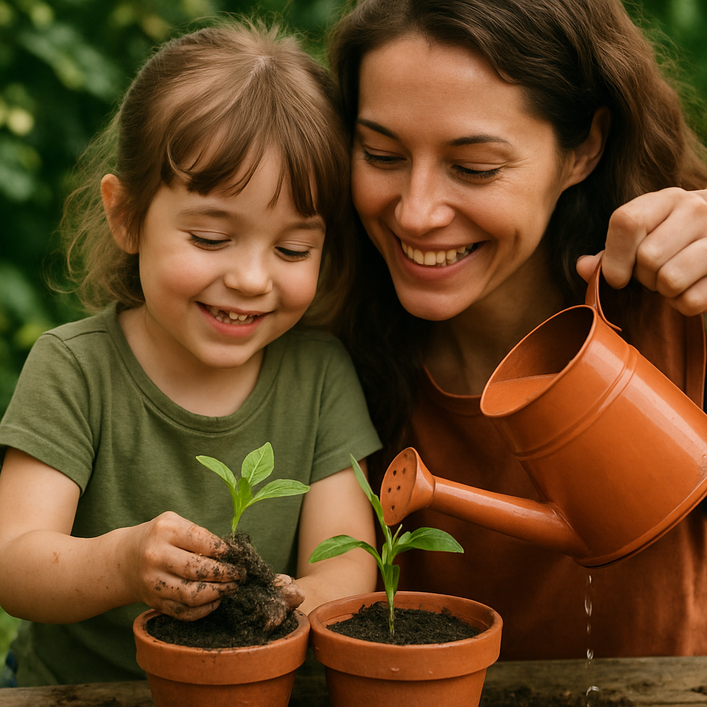 Backyard Garden Planting DIY paint by numbers