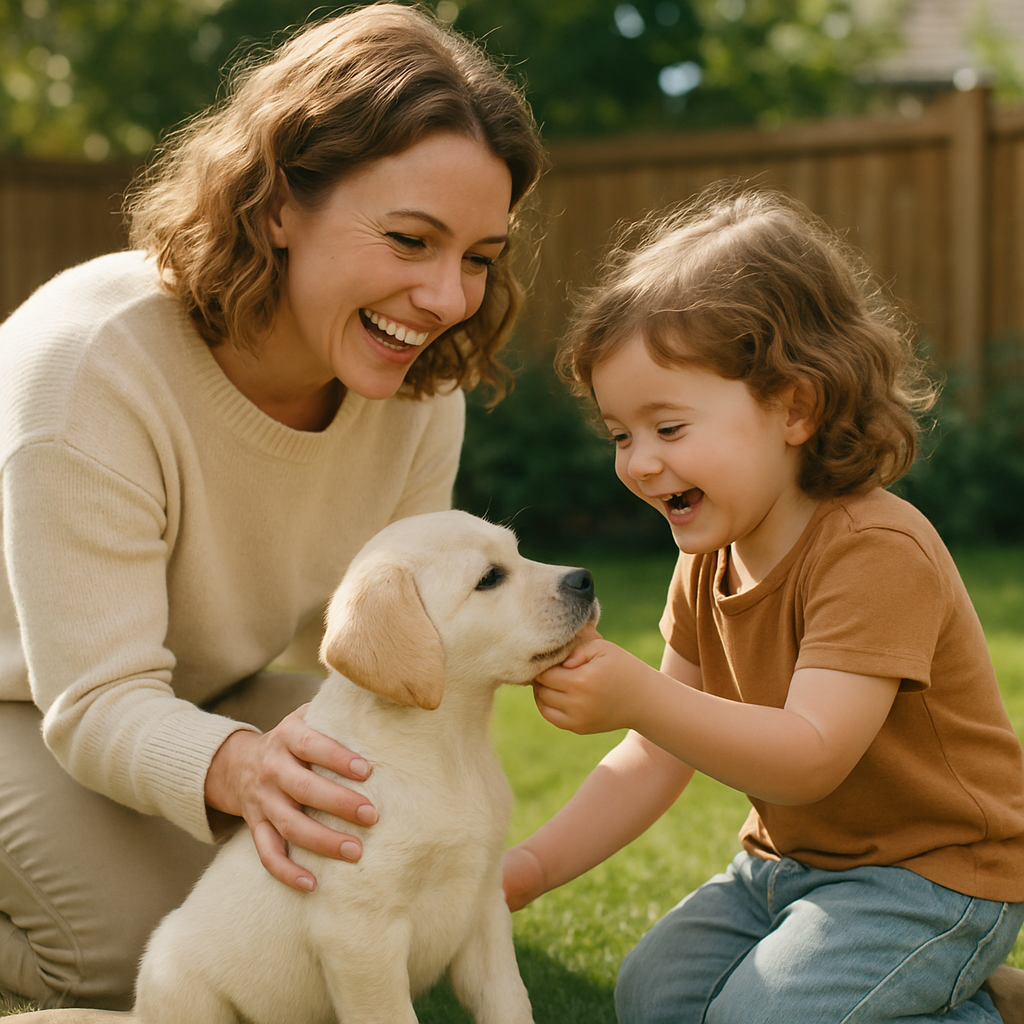 Puppy Introduction Number painting