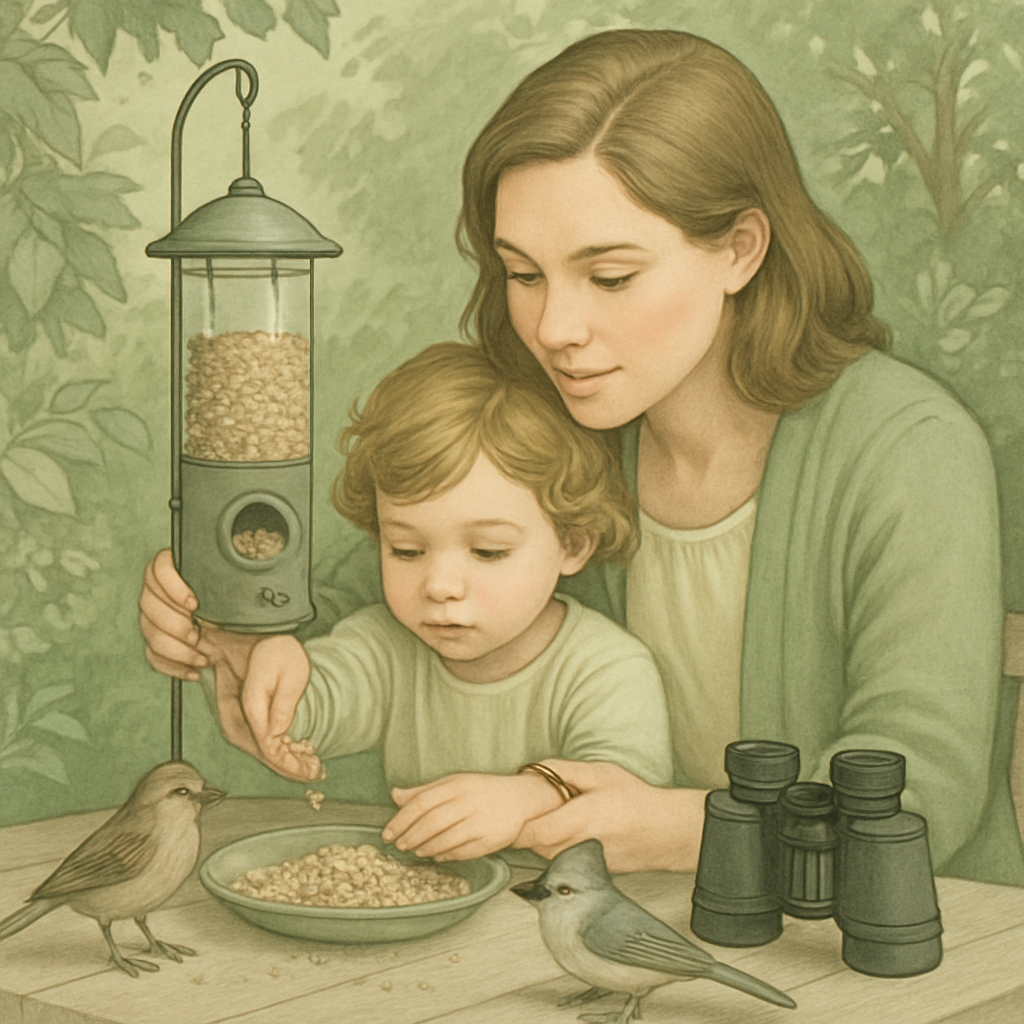 Morning Feeding Garden Numbered painting kits