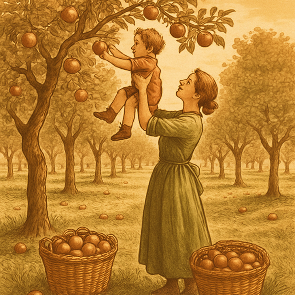 Harvest Apple Picking Numbered painting kits