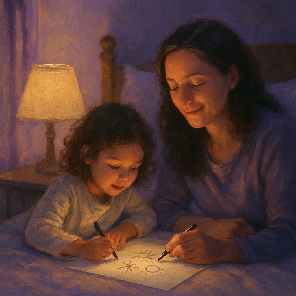 Bedside Drawing Ritual paint by numbers
