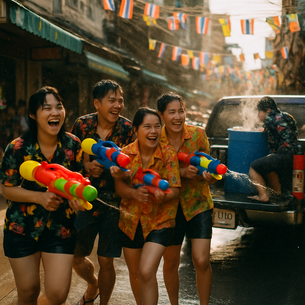 Songkran Water Fest Painting by numbers kit