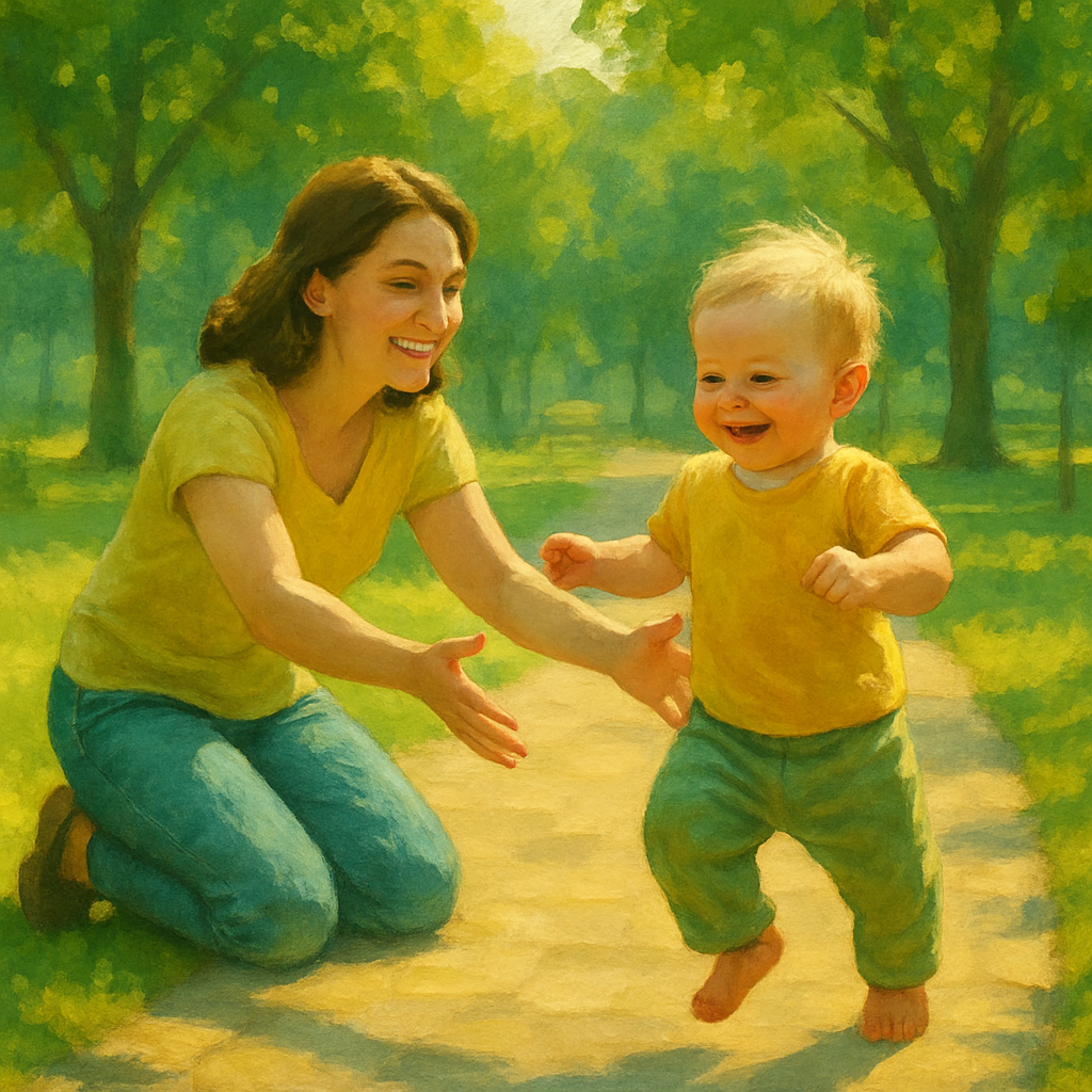 First Steps On A Sunny Path Painting by numbers kit