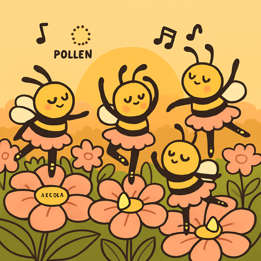 Bumblebee Ballet At Sunrise Paint by numbers art