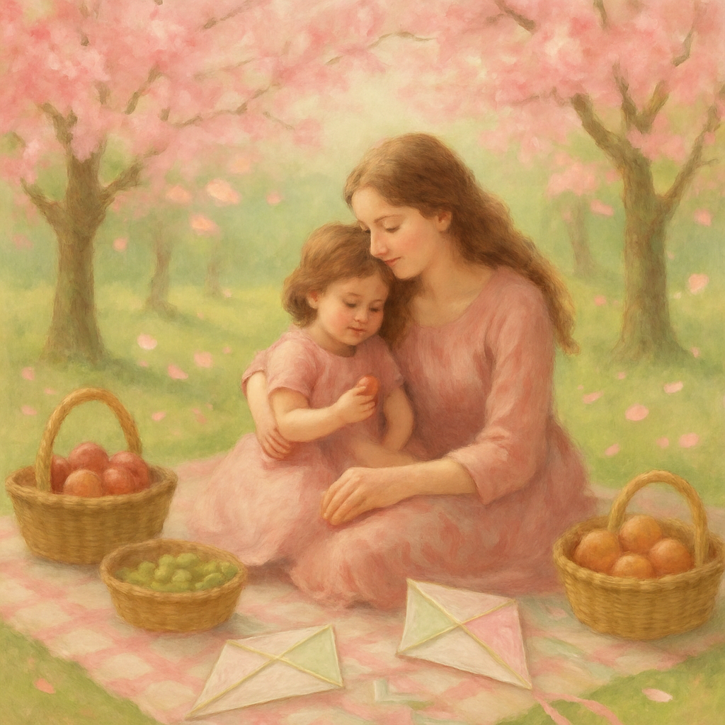 Picnic In The Cherry Orchard painting number kit