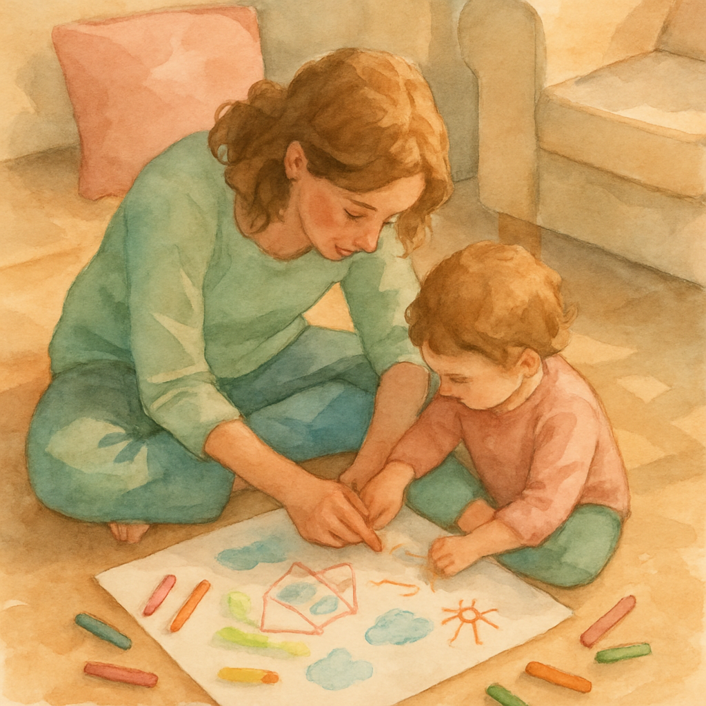 Quiet Drawing Afternoon Number painting