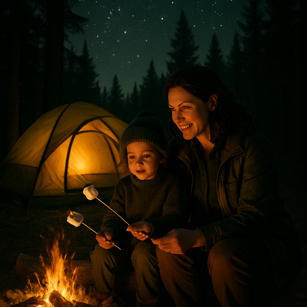 Camping Story By The Campfire Painting by numbers kit