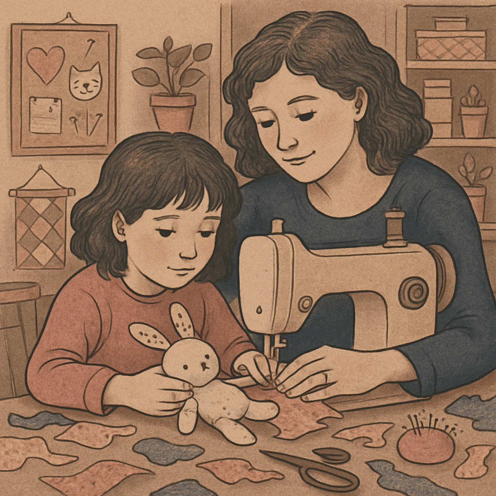 Sewing Memories Together painting number kit