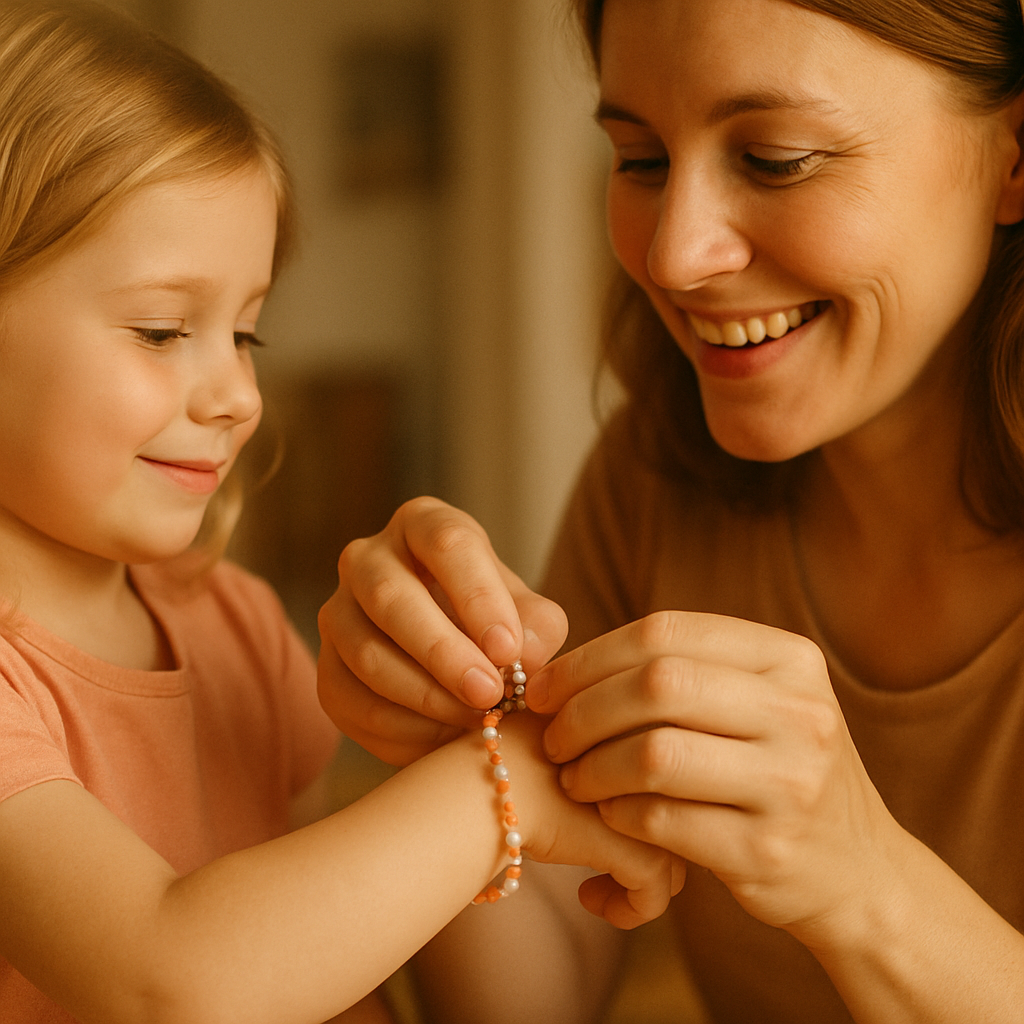 Teaching To Tie A Necklace paint by numbers