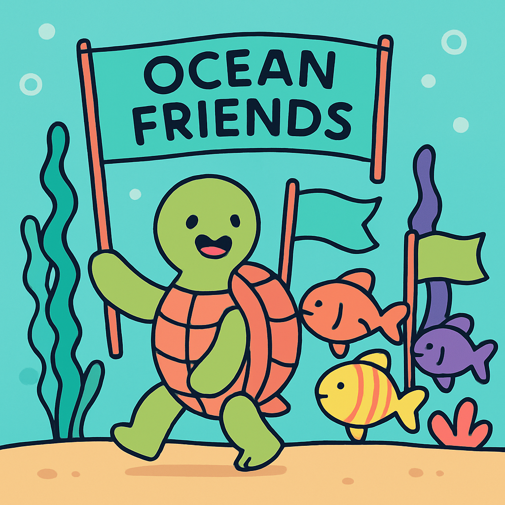 Cosmic Turtle Undersea Parade Paint by numbers kits