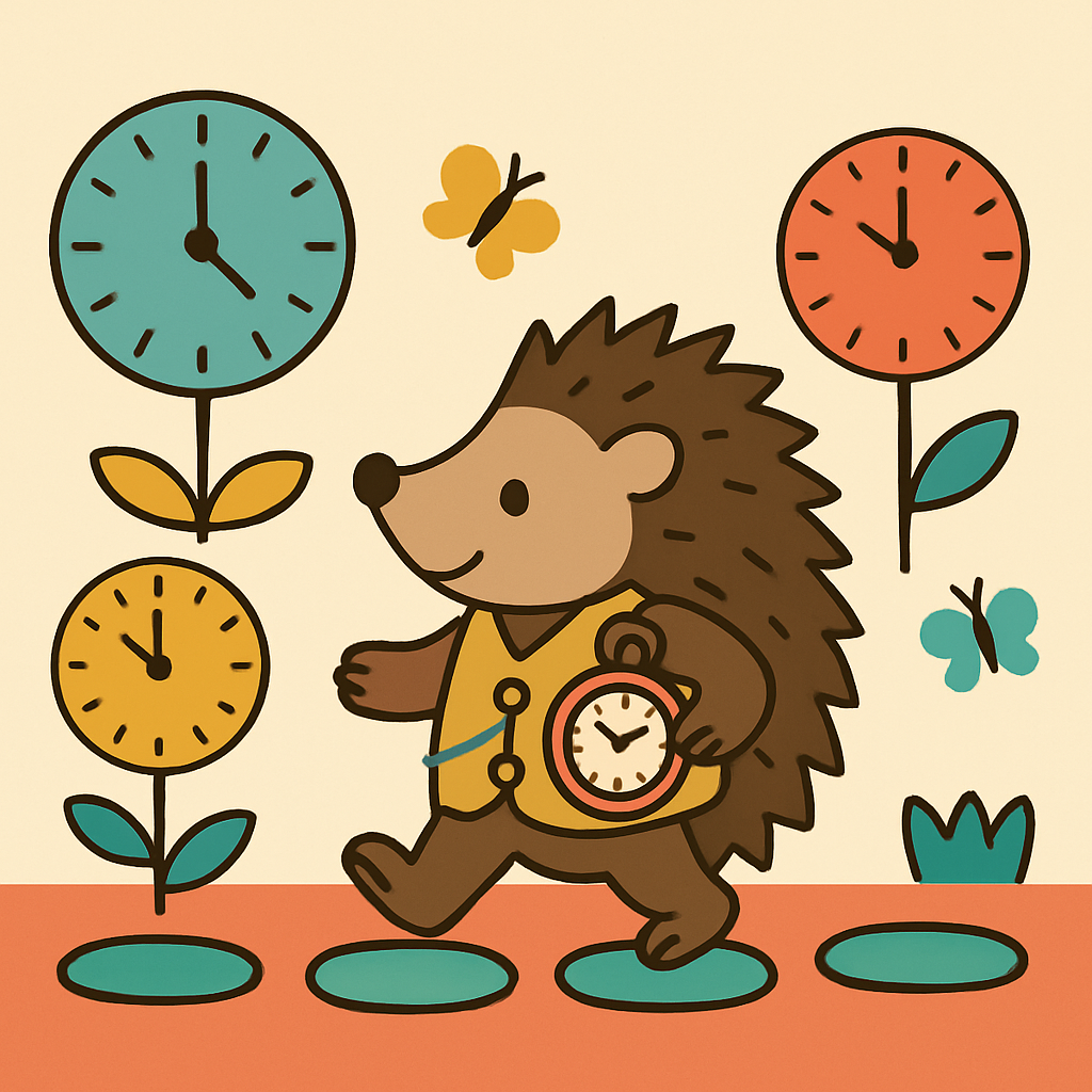 Time Traveler Hedgehog painting number kit