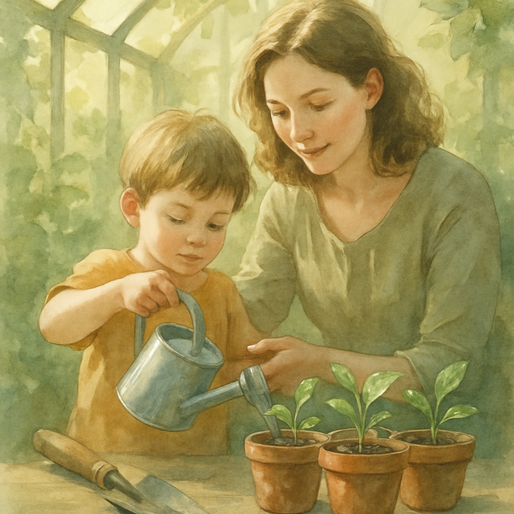 Quiet Garden Morning Paint by numbers kits