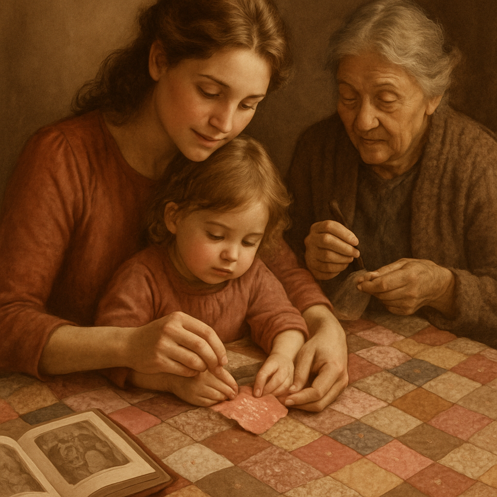 Generational Quilt Sewing DIY paint by numbers