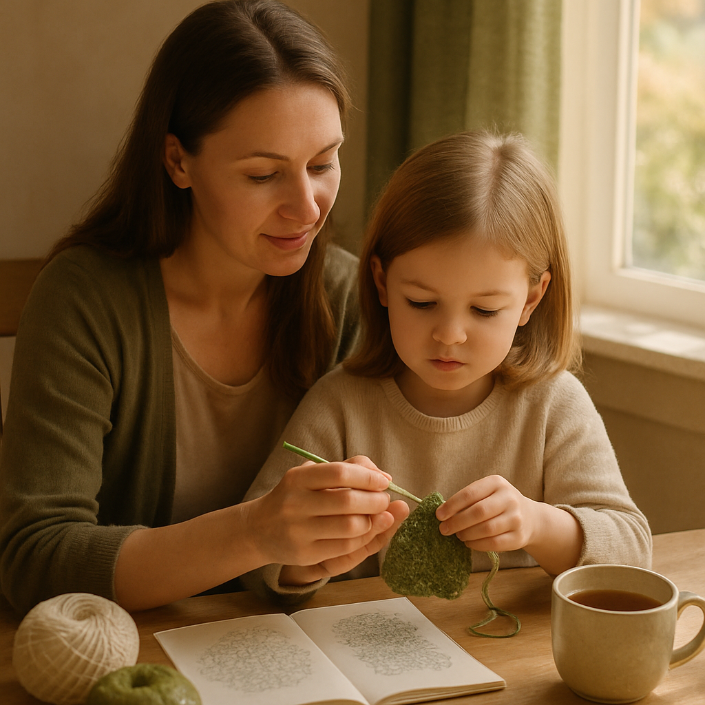 Quiet Morning Crochet Lesson DIY paint by numbers