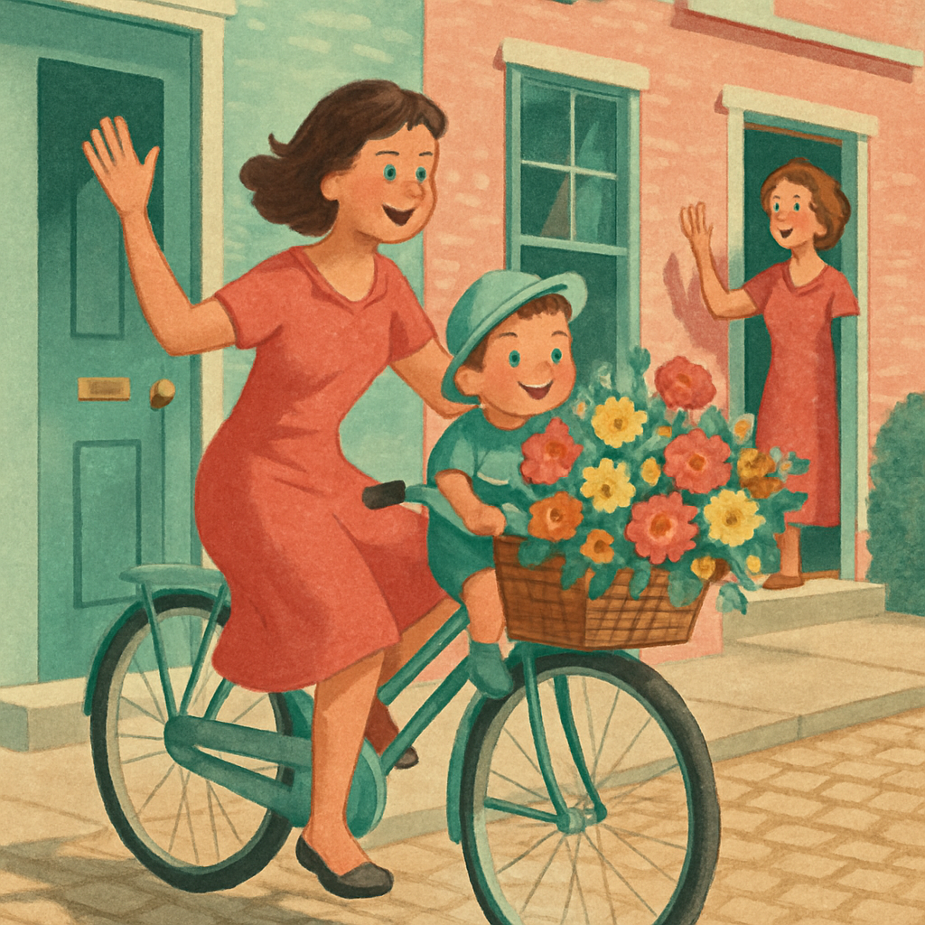 Bike Basket Flower Delivery Painting by numbers kit