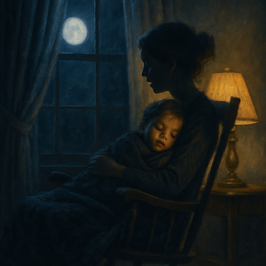 Bedtime Lullaby By Window Number painting