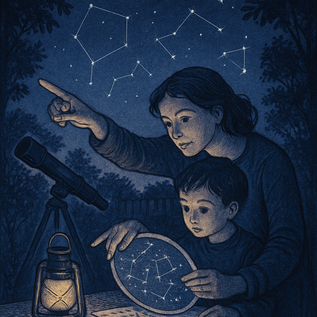 Mother And Child Star Charting Paint by numbers kits