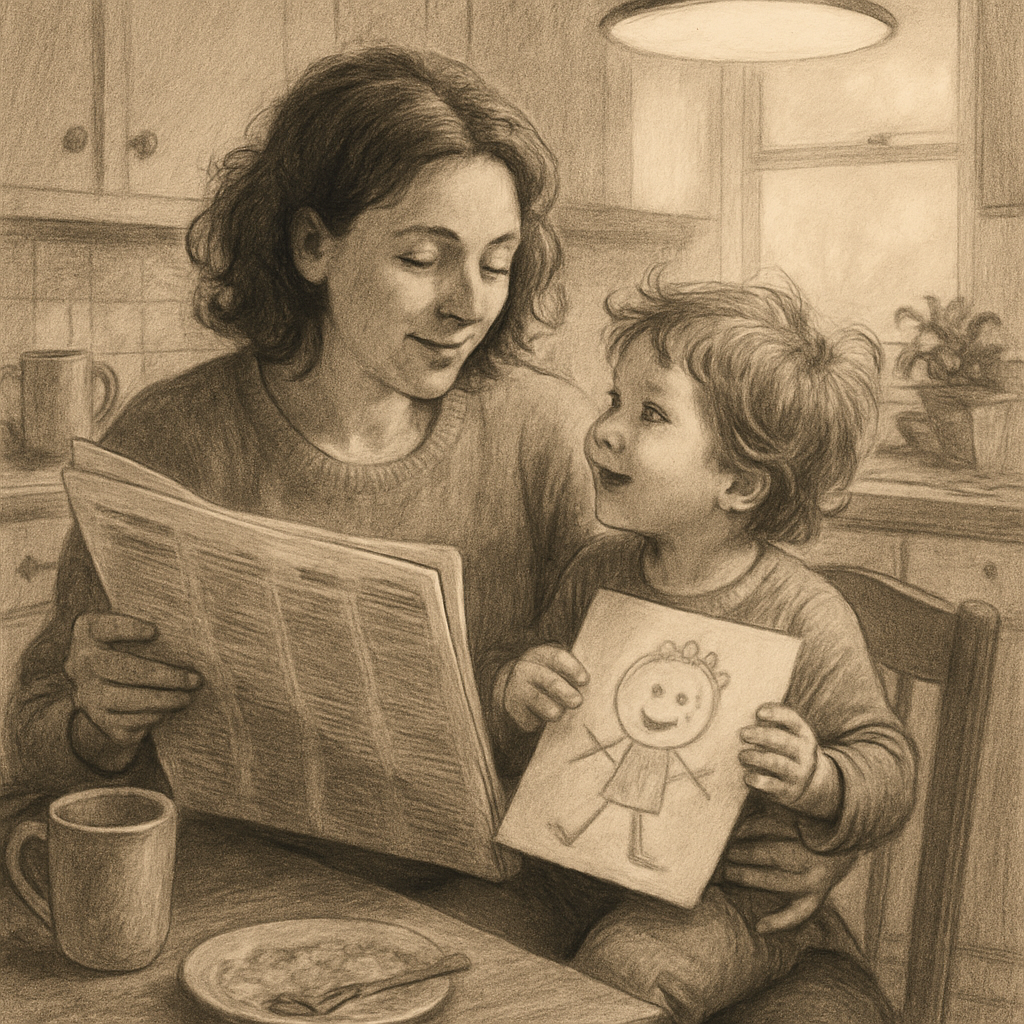 Morning Newspaper And Coffee paint by number