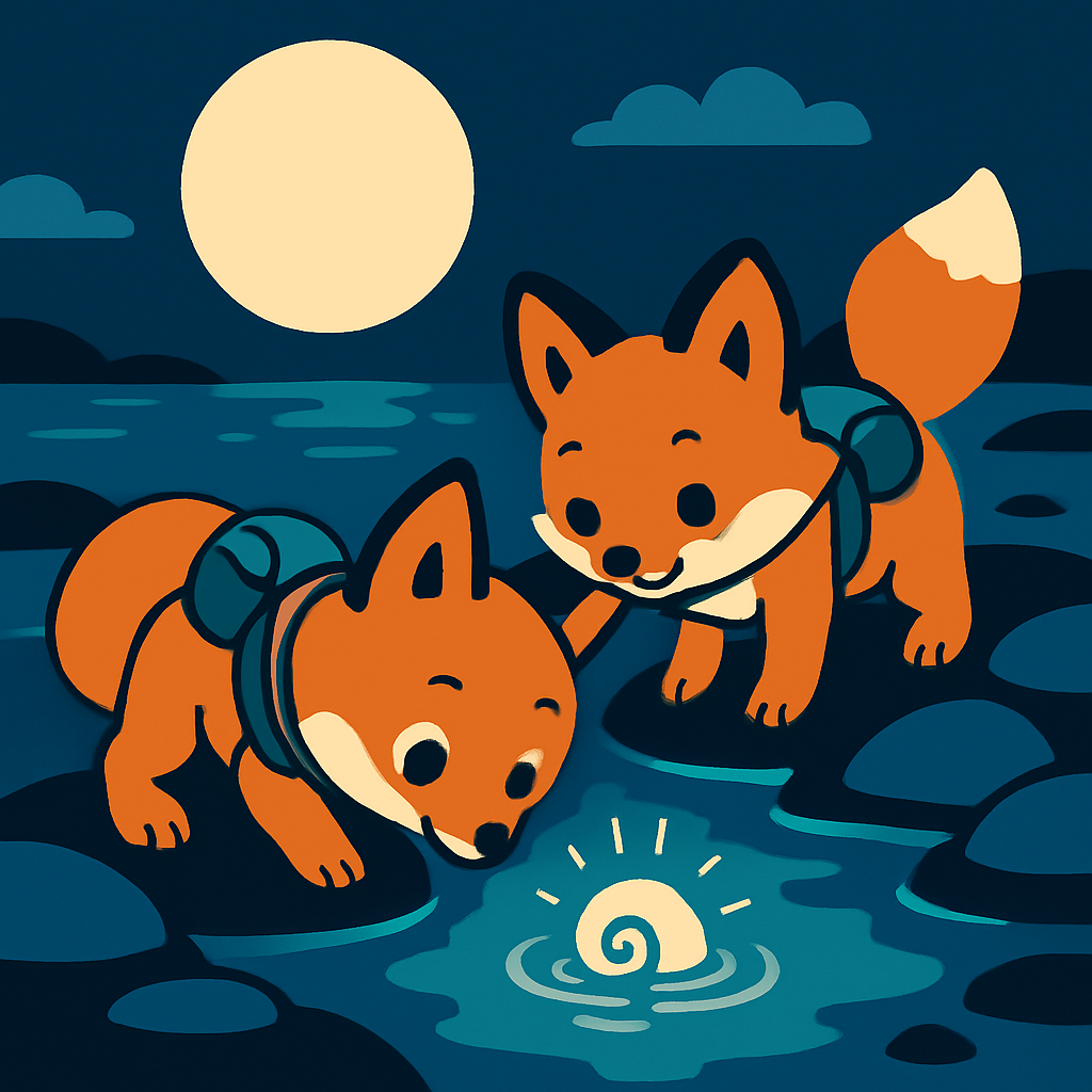 Moonlight Fox Explorers Numbered painting kits