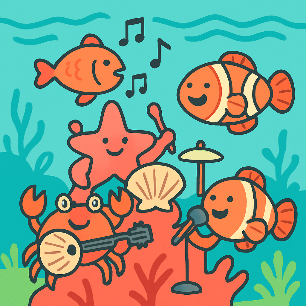 Comet Coral Concert paint by color