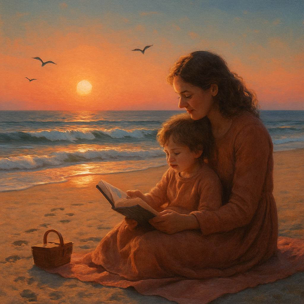 Sunset Seaside Storytime Numbered painting kits