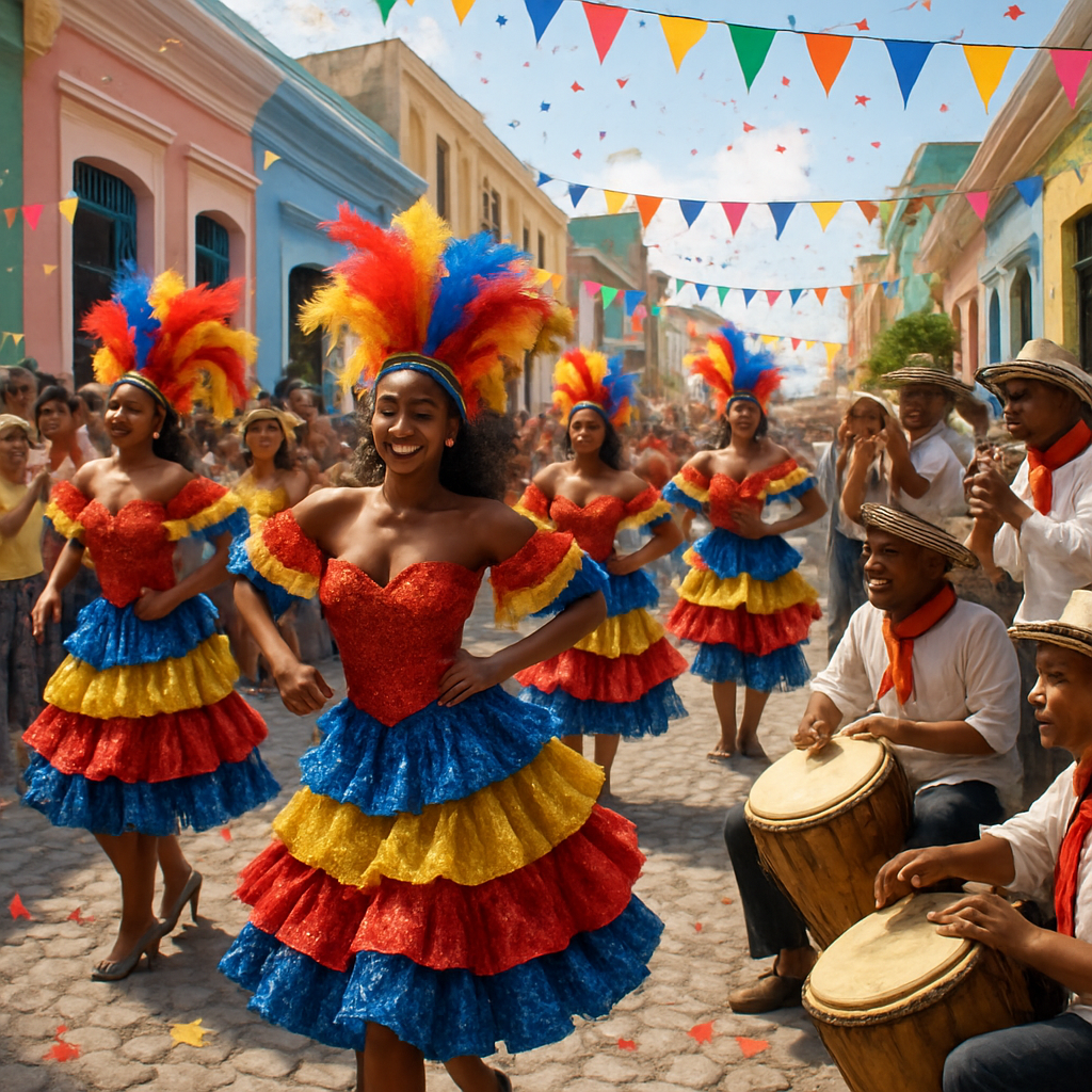 Carnaval De Barranquilla Street Dance painting number kit