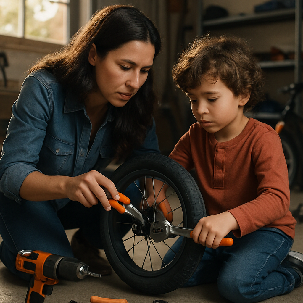 Bike Repair And Shared Patience Paint by numbers kits