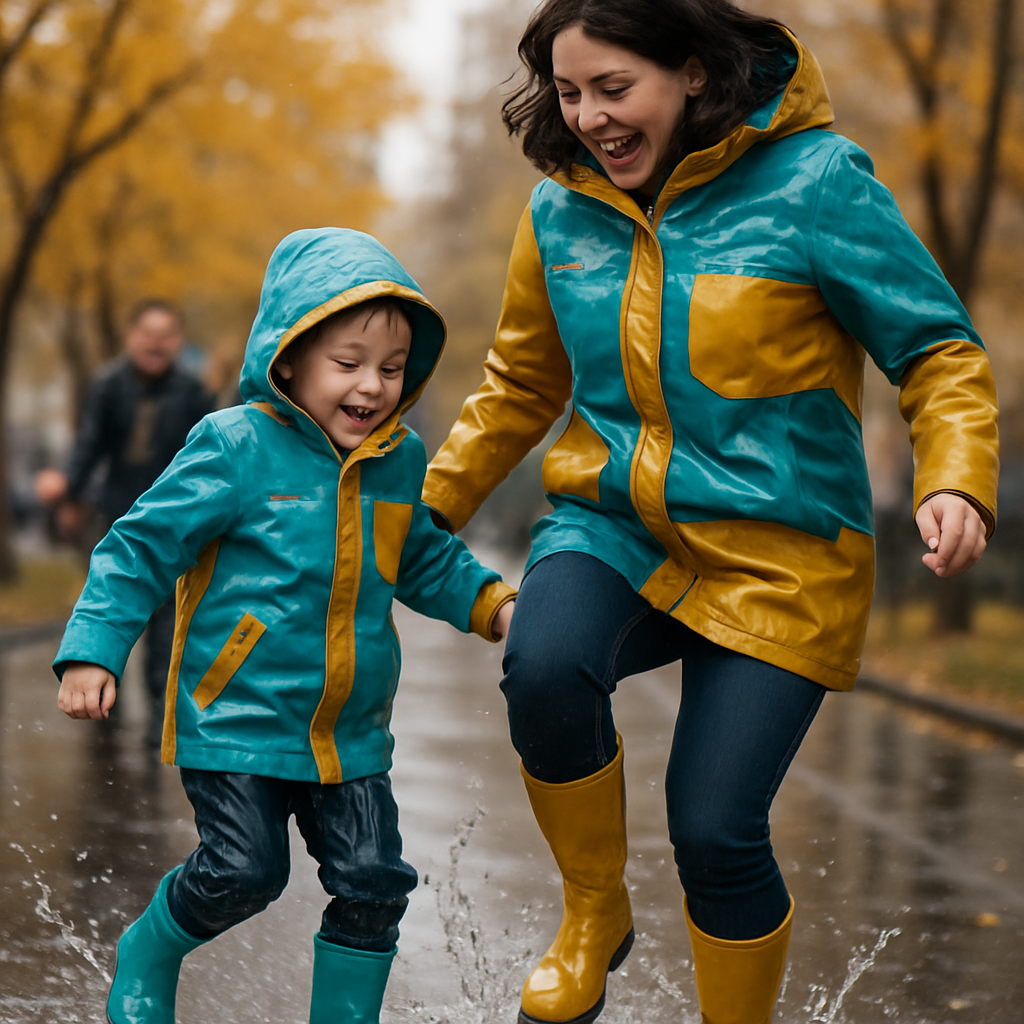 Patchwork Raincoat Adventure Painting by numbers kit